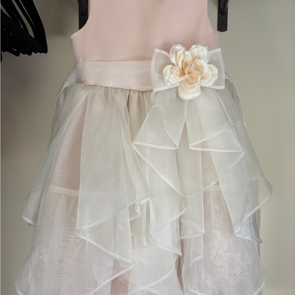 Elegant Cream Kids Formal Dress